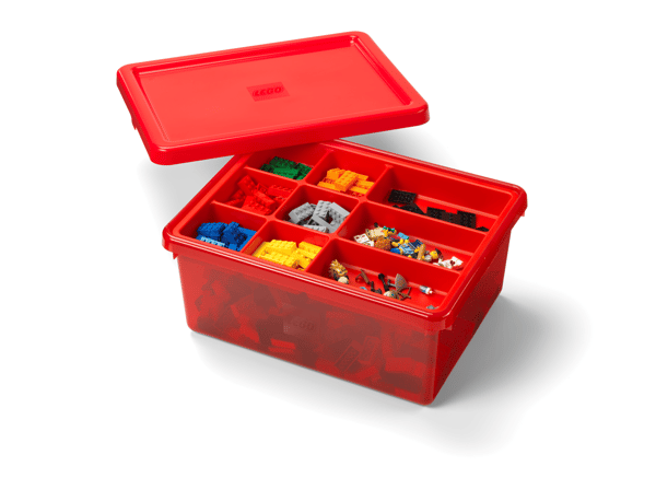 Red Compartment Storage Box - Image 1