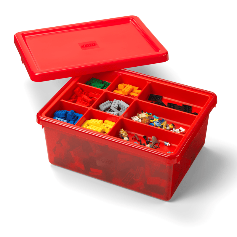 LEGO Red Compartment Storage Box LEGO Red Compartment Storage Box