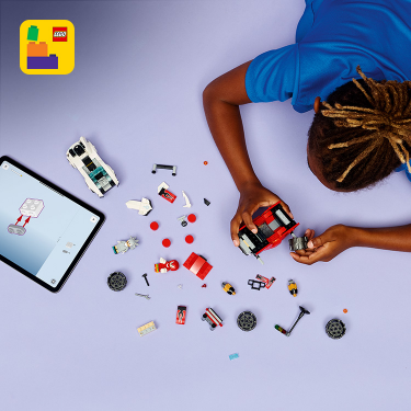 シルバーのマシン vs. ナックルズのモンスタートラック 77118 | LEGO