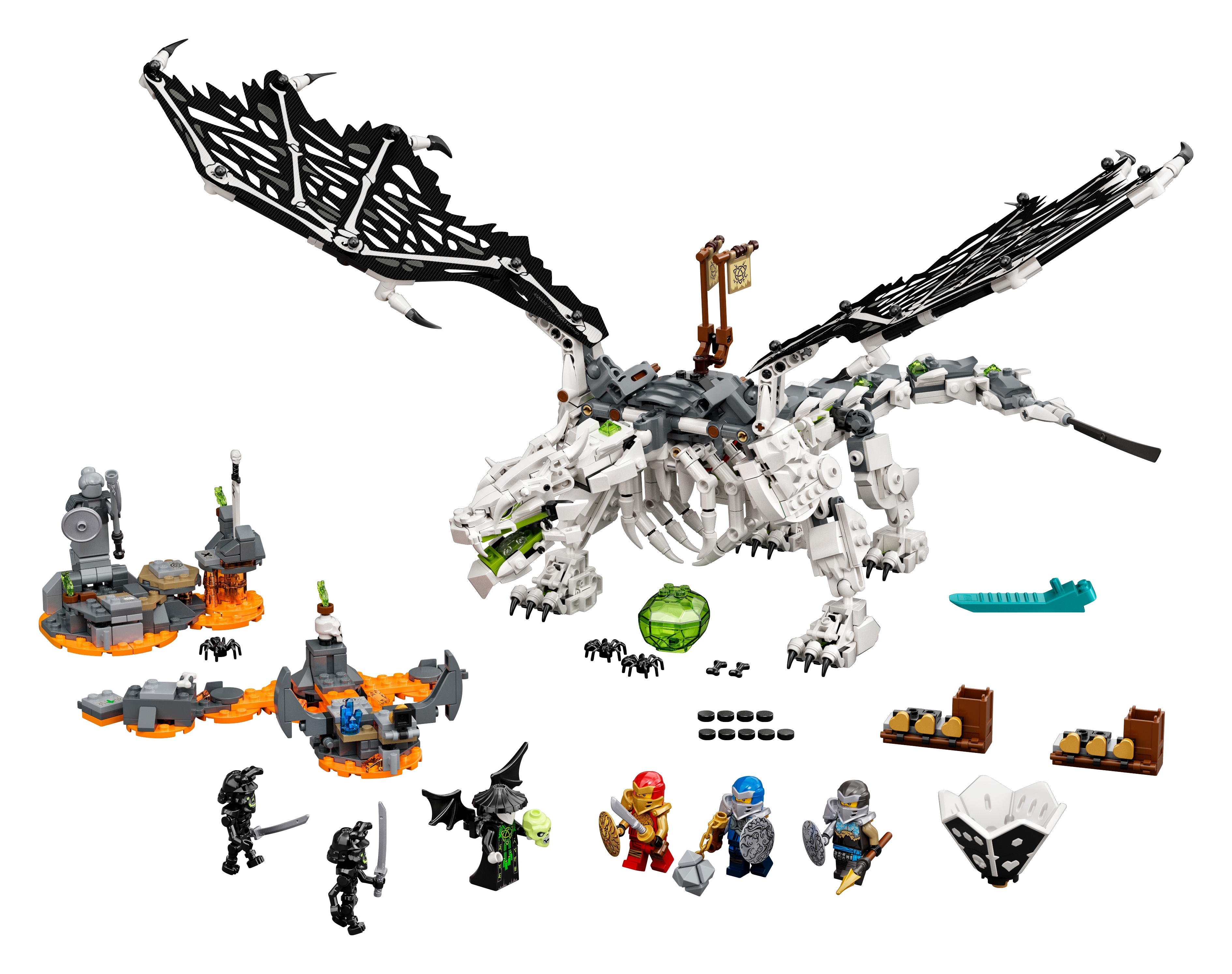 Neu LEGO Ninjago 71721 Drache des Totenkopfmagiers 15007143 