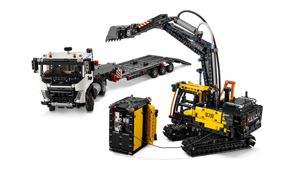LEGO 42175 Camion Volvo FMX et pelleteuse électrique EC230 — visuel 5 sur 8