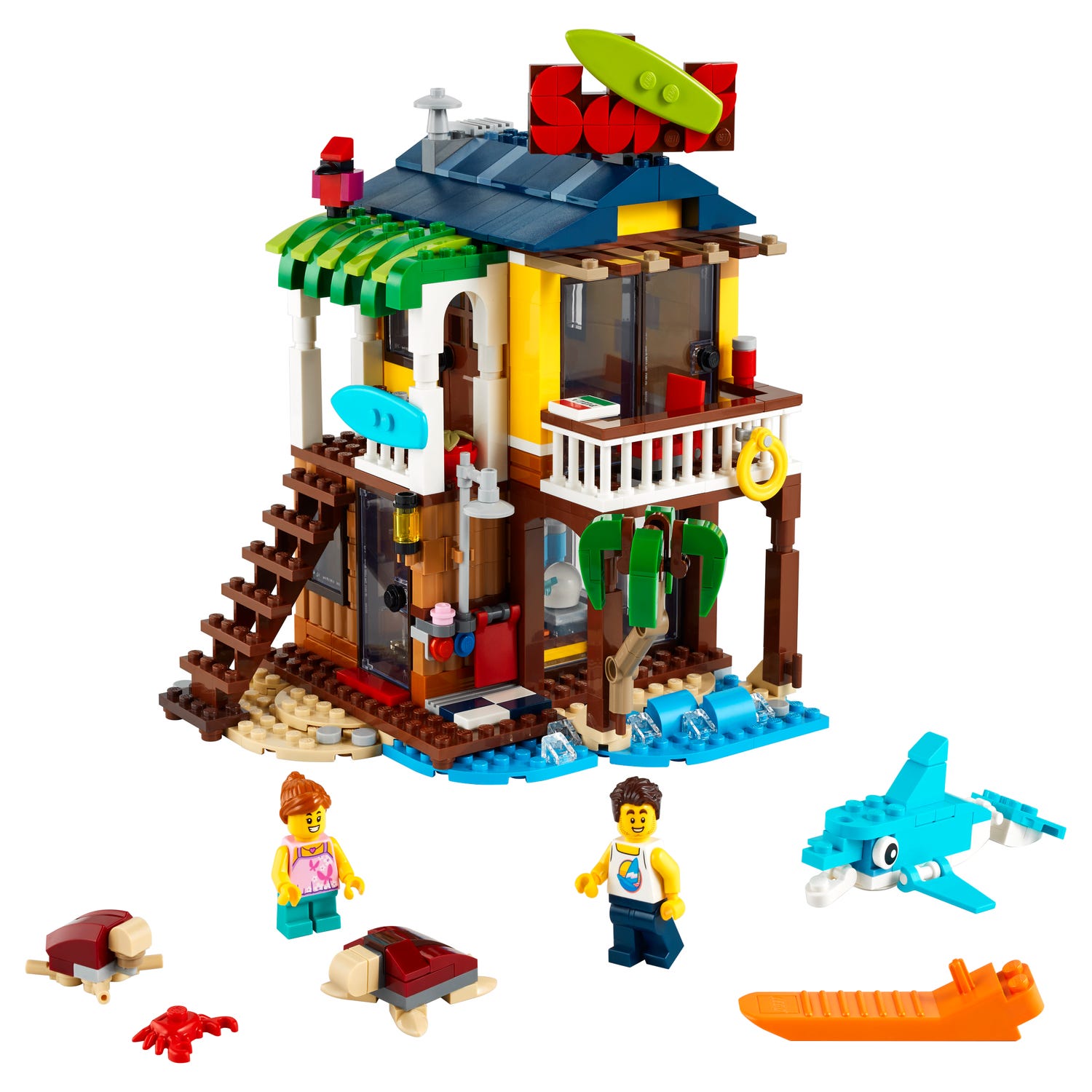 Nødvendig samtidig halvleder Surfer Beach House 31118 | Creator 3-in-1 | Buy online at the Official LEGO®  Shop US