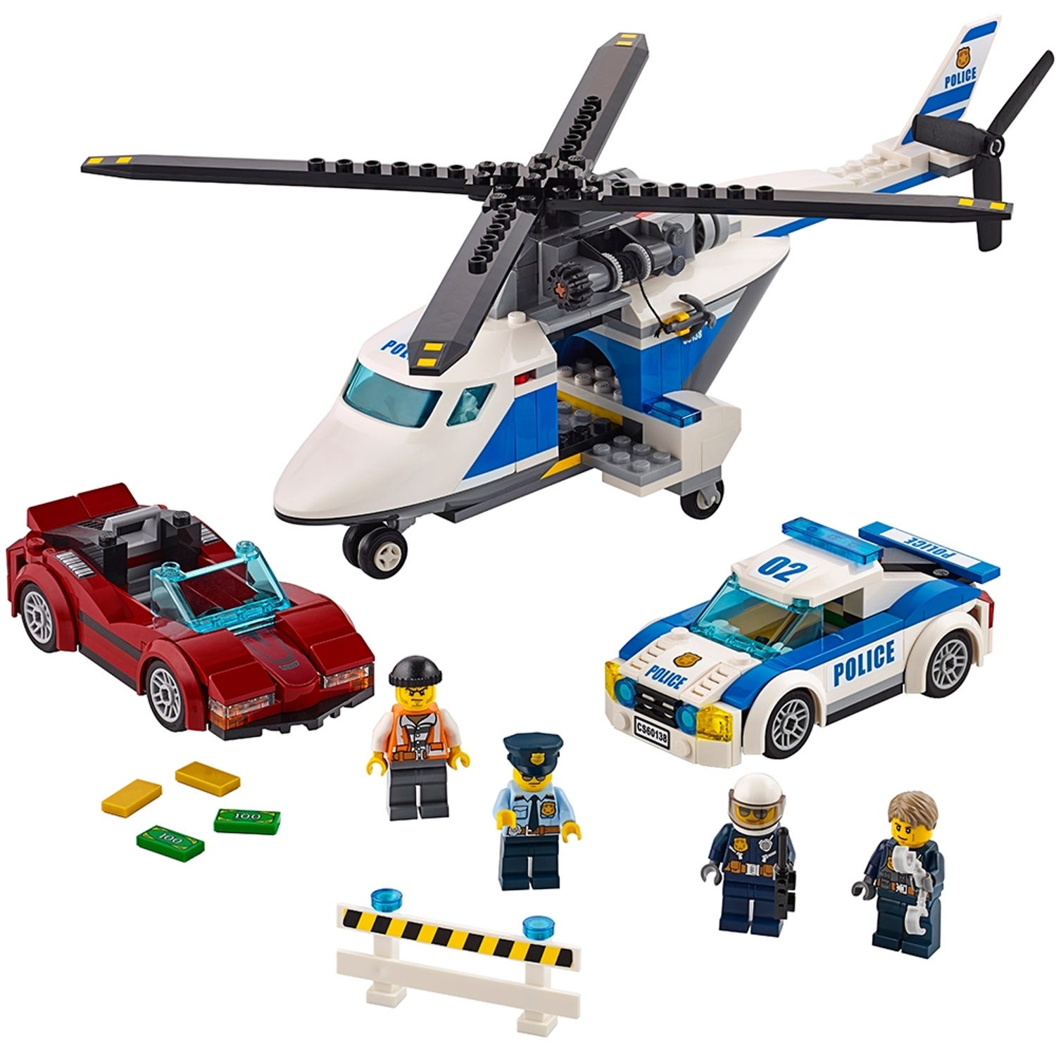 LEGO City - La poursuite en hélicoptère de la police — Juguetesland