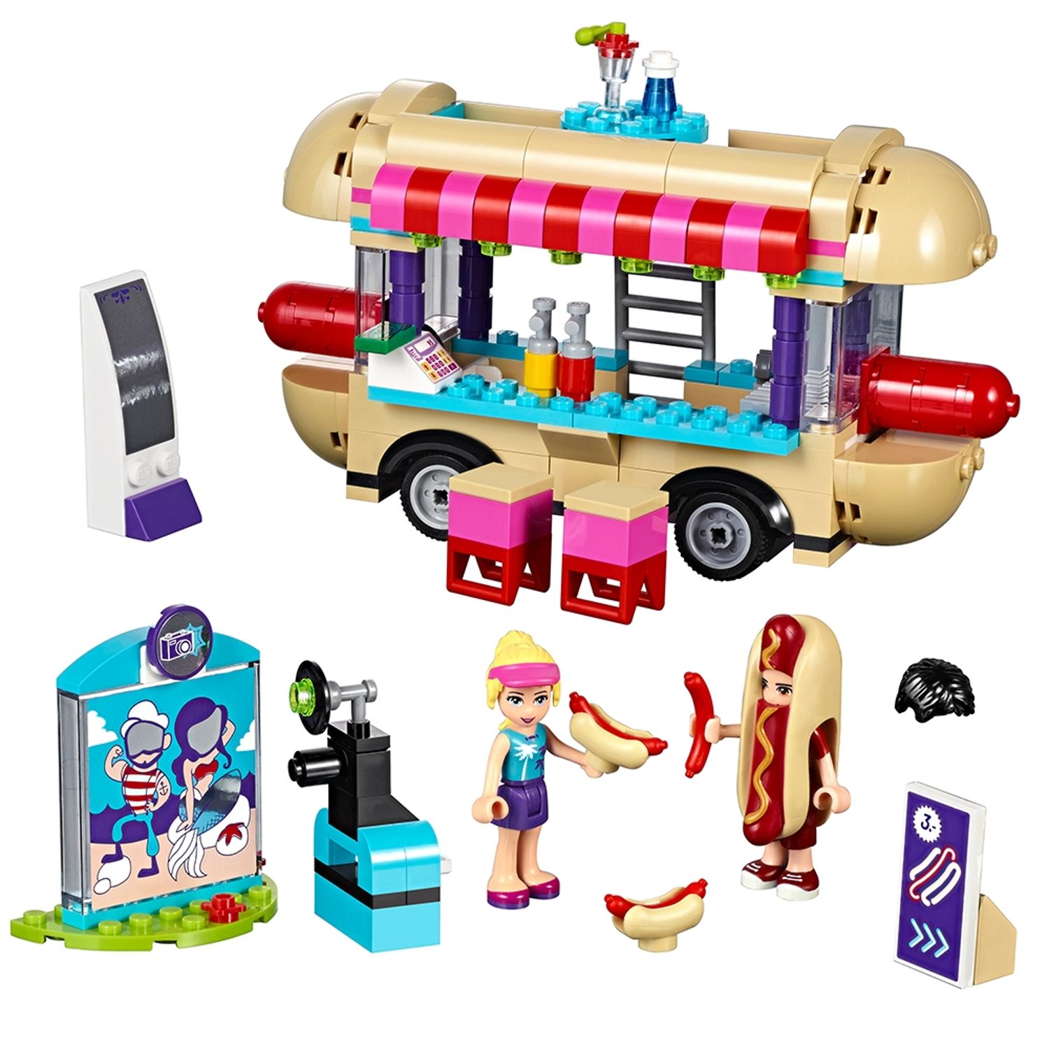 Amusement Park Hot Dog Van 41129 Friends Buy online at the Official LEGO® Shop GB