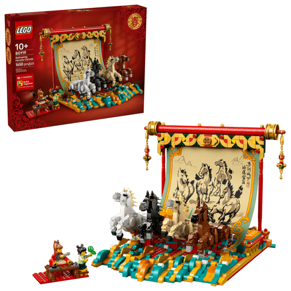 LEGO 80119 Tableau vivant : le galop des chevaux — visuel 2 sur 8
