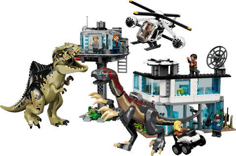 L’attacco del Giganotosauro e del Terizinosauro — set LEGO 76949