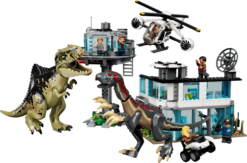 L’attacco del Giganotosauro e del Terizinosauro — set LEGO 76949