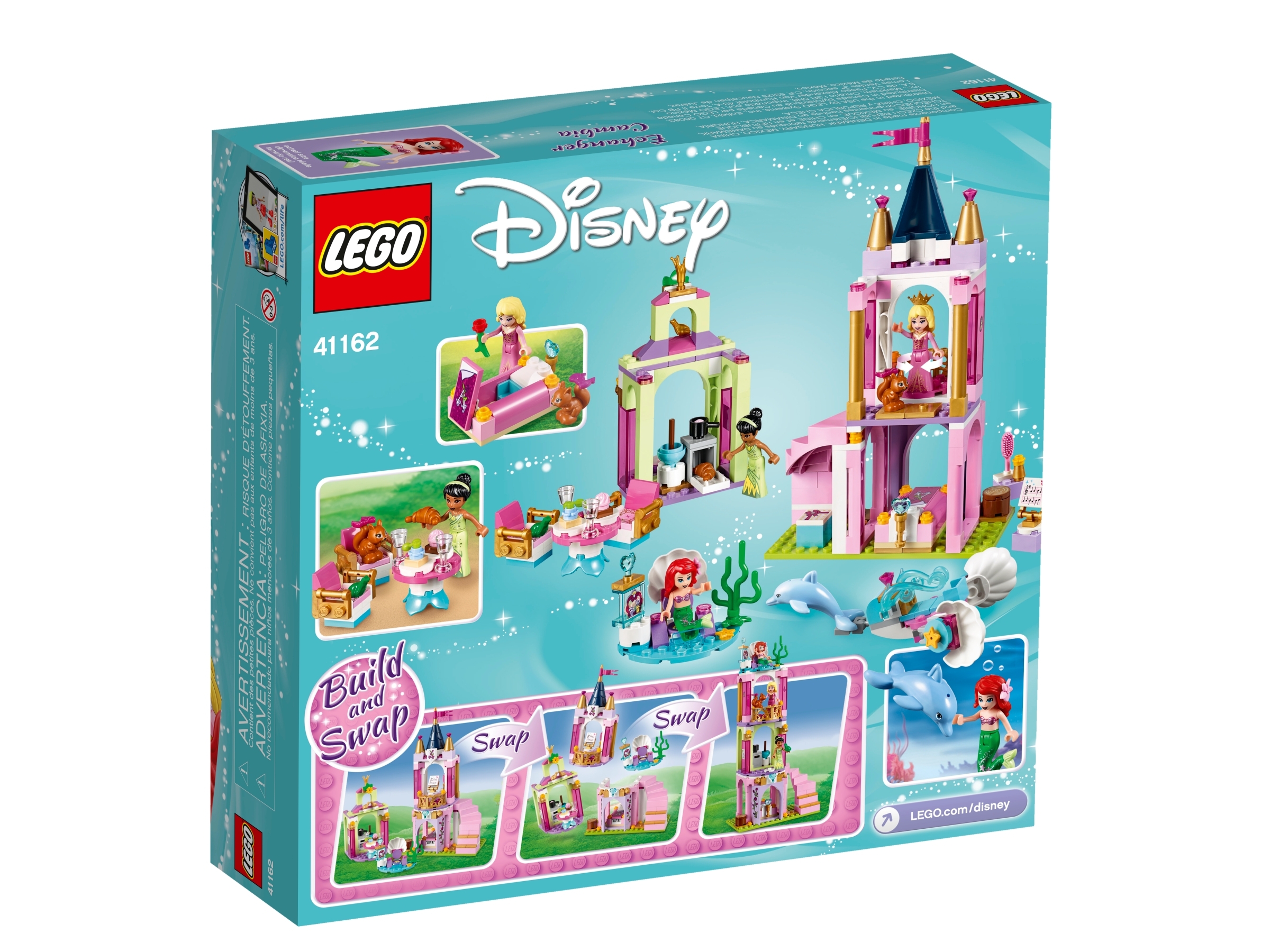 New 2019 Ariel and Tiana’s Royal Celebration 41162 Building Kit 282 Pieces LEGO Disney Aurora