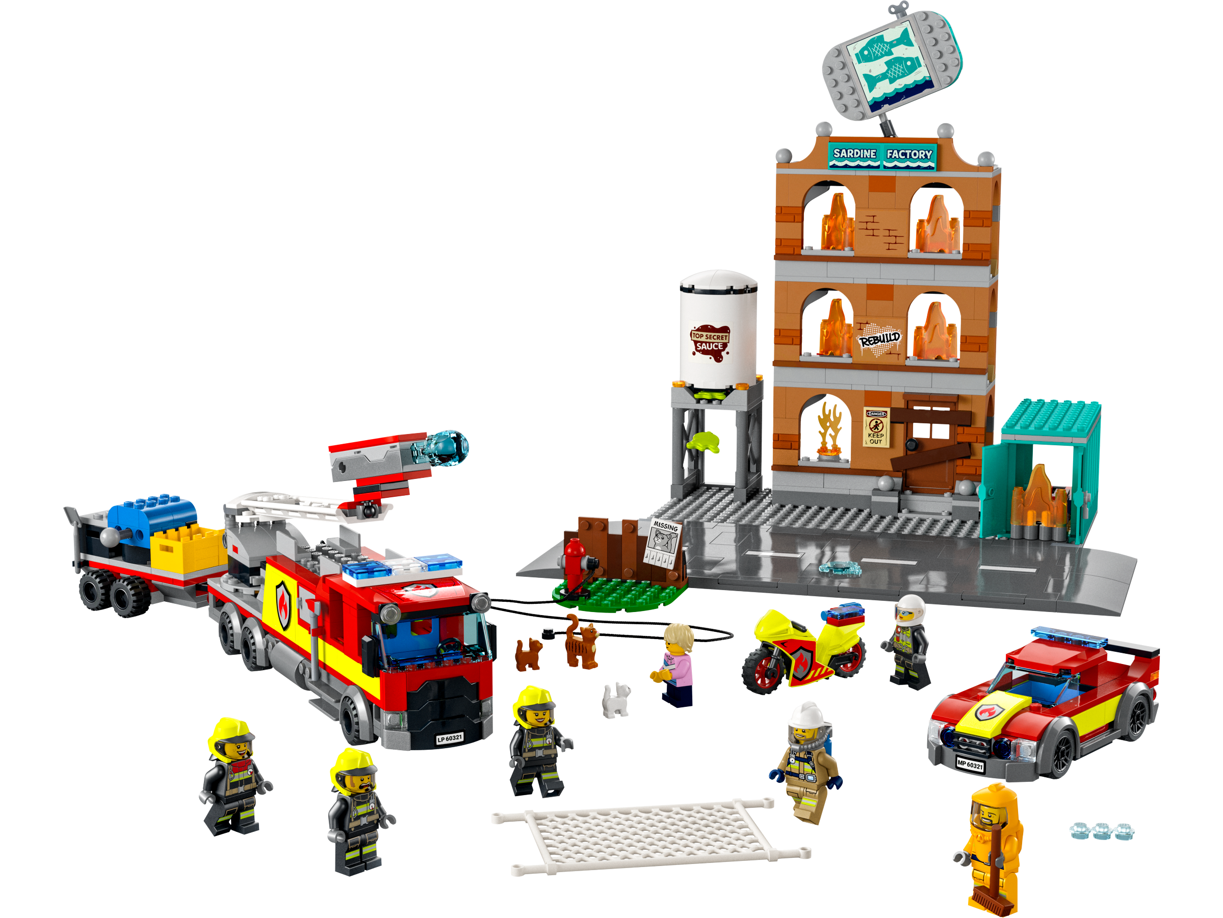 ui Tien silhouet Brandweerteam 60321 | City | Officiële LEGO® winkel BE