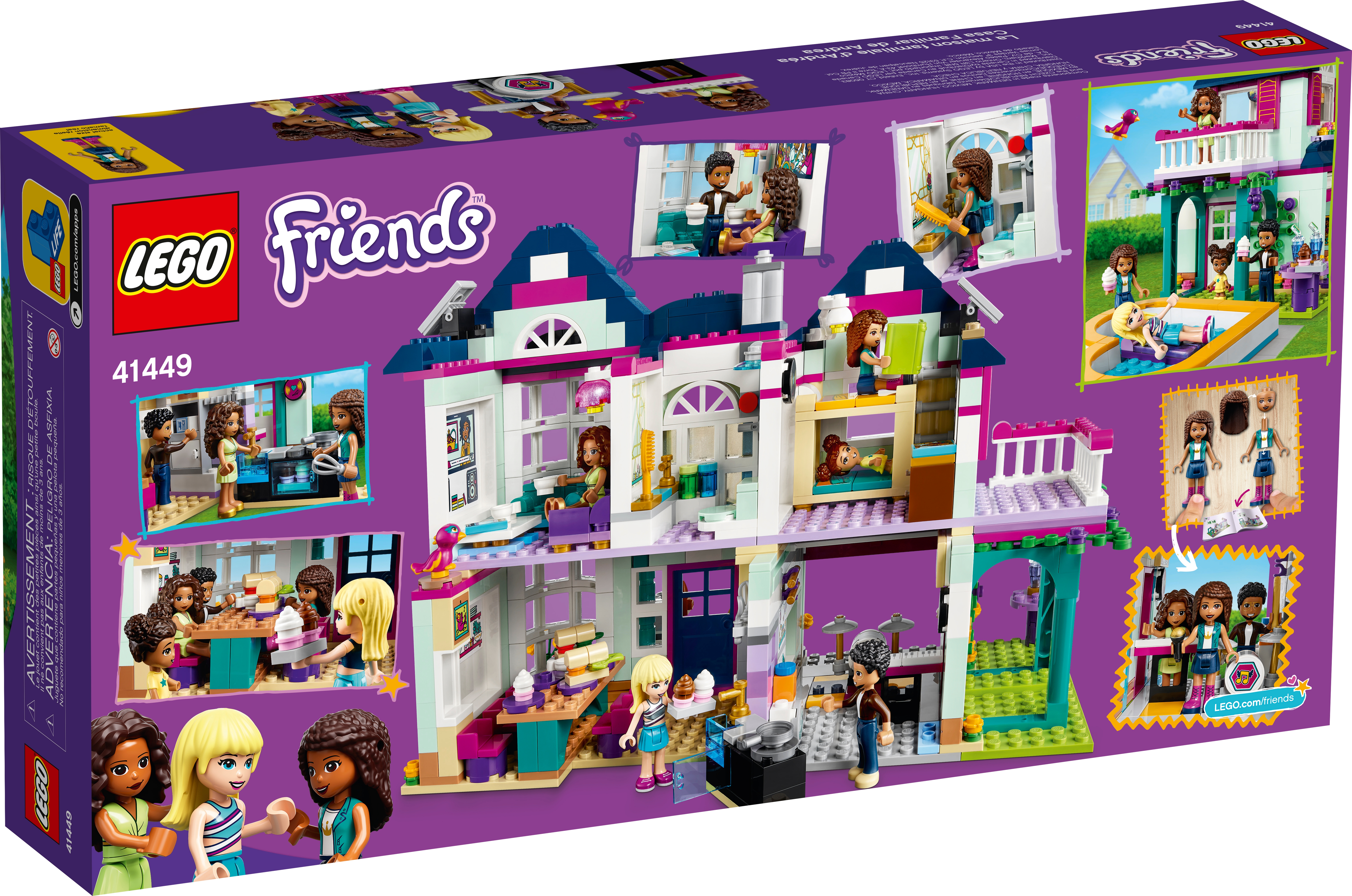 Lego Friends STICKER SHEET ONLY for Lego set 41449 Andrea's Family House New