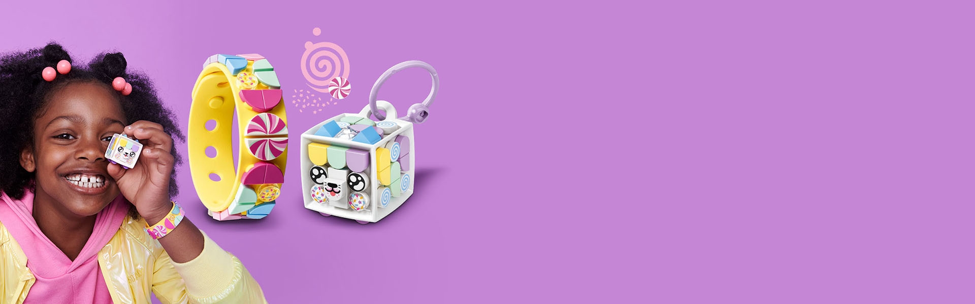 ブレスレット＆アニマルチャーム ＜キャンディーキャット