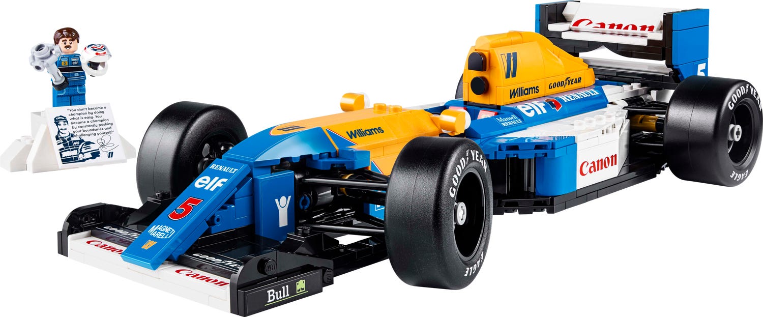 Williams Racing FW14B y Nigel Mansell 10353 | LEGO® Icons | Oficial ...