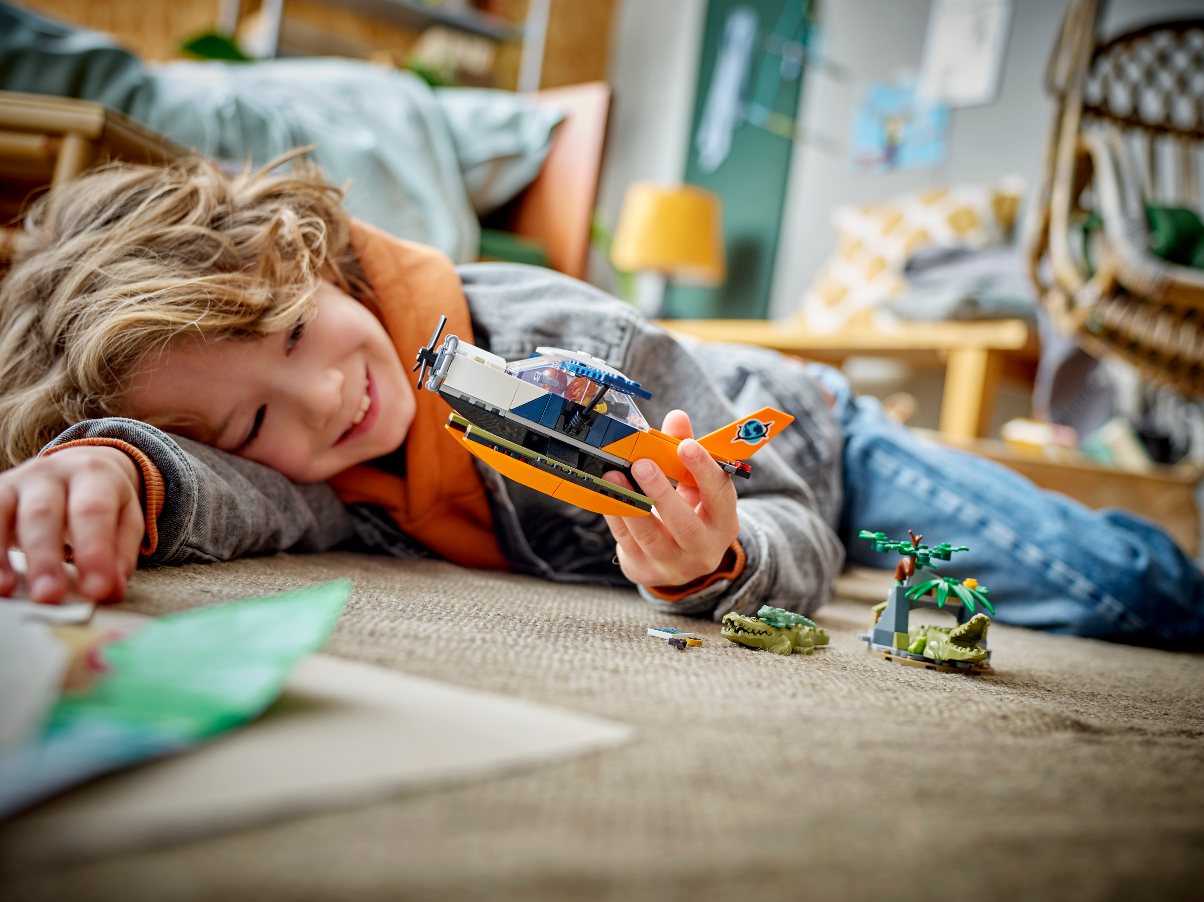 もあい ジャングル探検 水上飛行機 60425 | シティ |レゴ®ストア公式