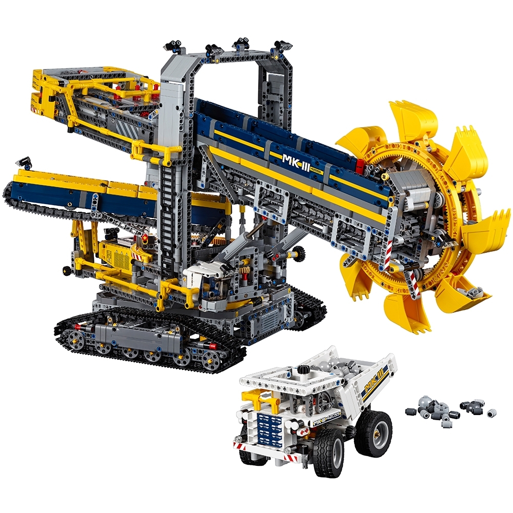 LEGO Technic GIANT HUGE YELLOW INNER RACK GEAR Round Circle Curved Bucket Wheel Excavator Part Piece 24121 42055 