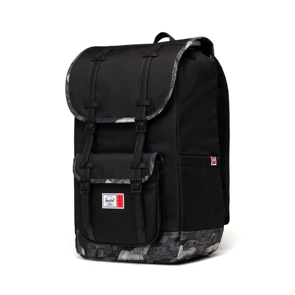 LEGO 5010436 Herschel Little America™ Sac à dos noir – Briques abstraites — visuel 3 sur 4