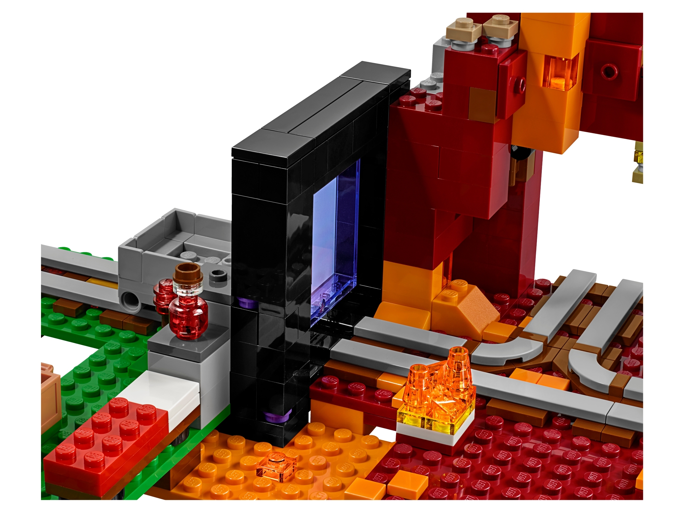 lego minecraft the nether portal