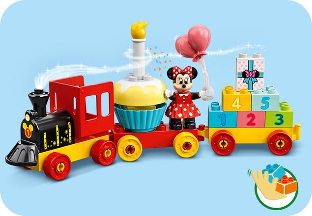Recensie Auto Reductor Mickey & Minnie Verjaardagstrein 10941 | DUPLO® | Officiële LEGO® winkel NL