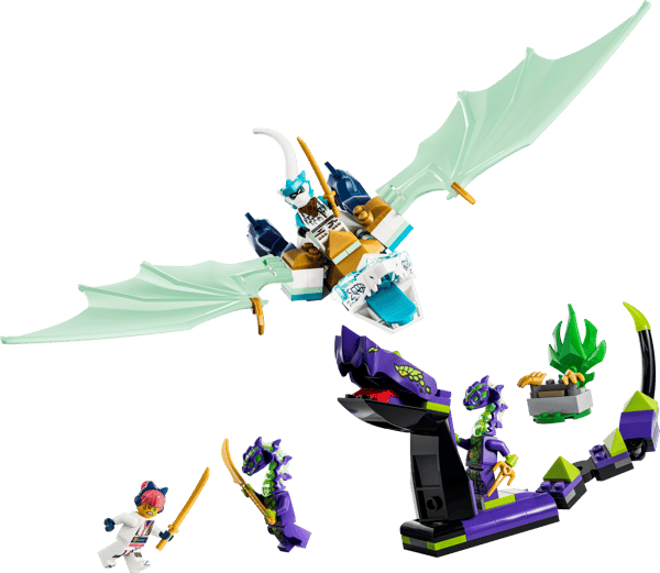 LEGO 71865 Le combat du dragon de glace de Zane
