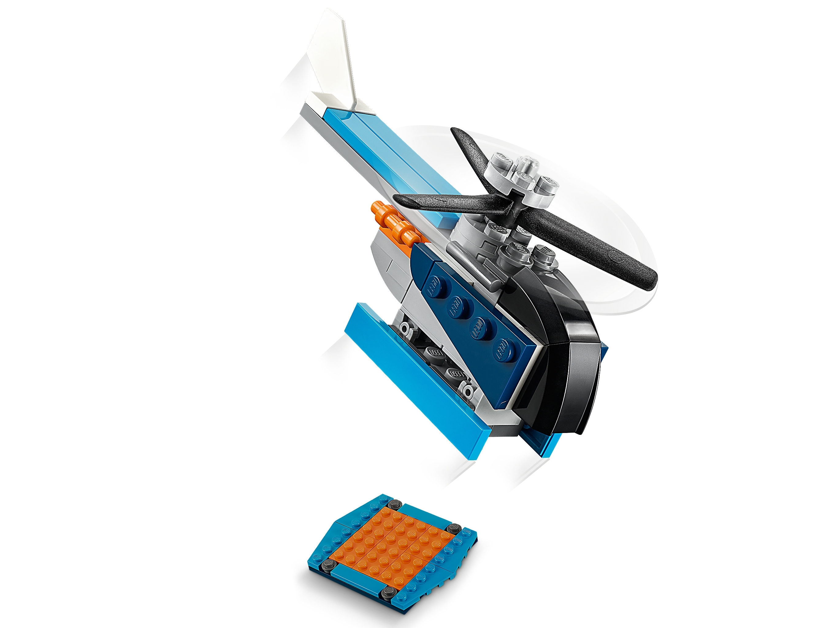 LEGO 31099 Creator 3-IN-1 Model Propeller And Jetplane Helicopter Building Set 