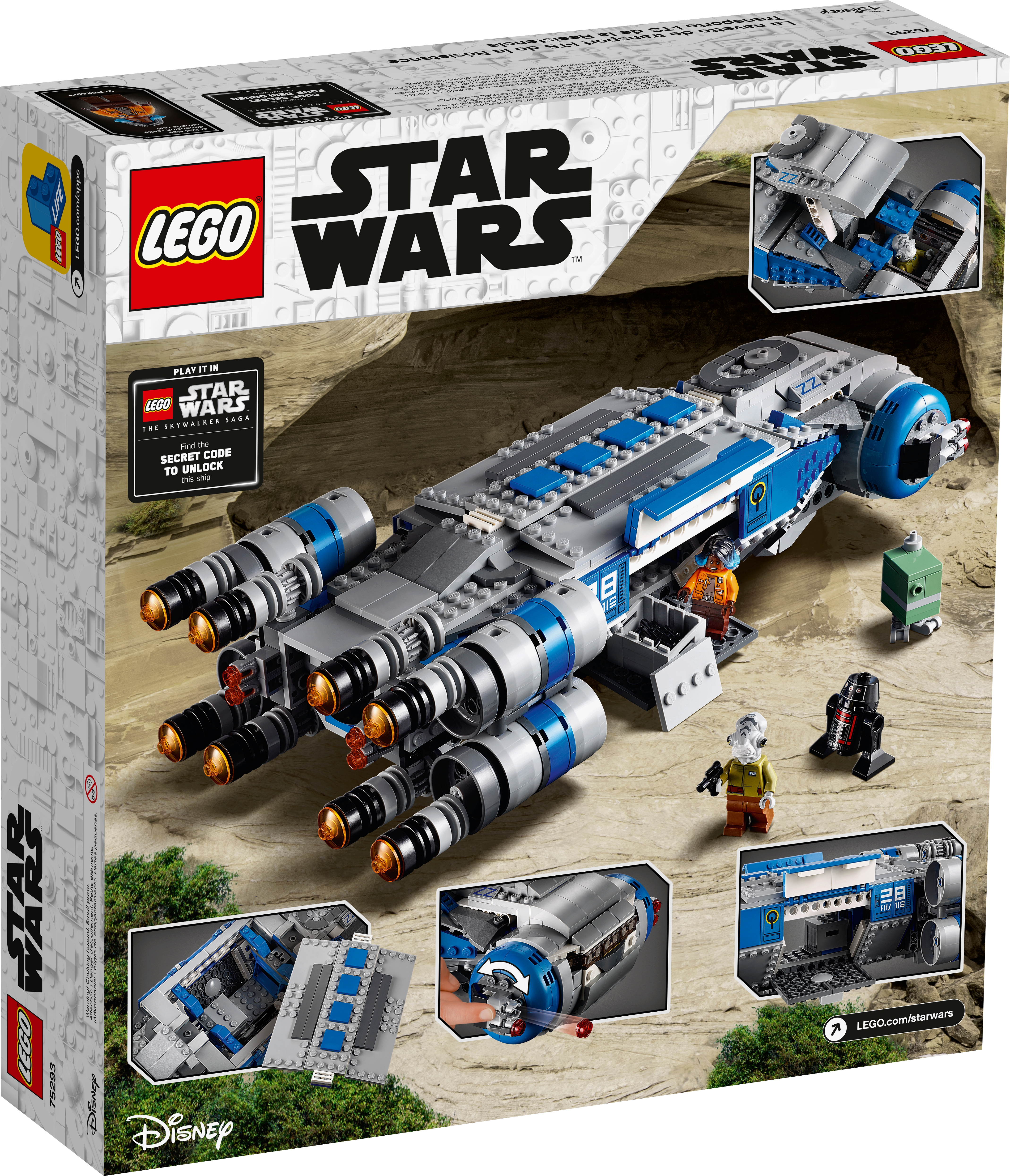 LEGO Star Wars Imperatore Palpatine con forza Lightning & Spada Laser da 75093 