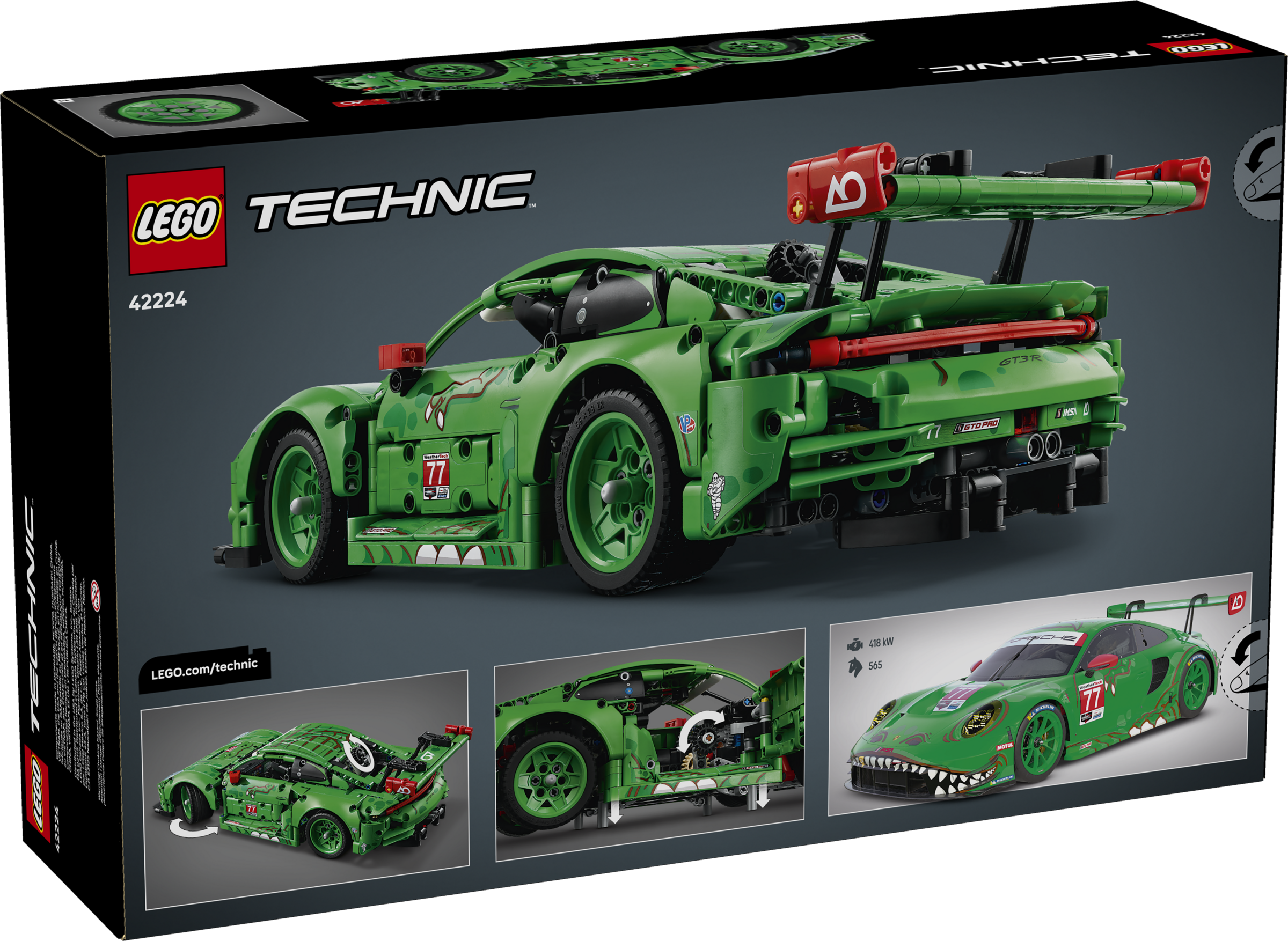 【グランド】GLAYセット Porsche 911 GT3 R REXY AO Racing Car 42224 | Technic™ | Buy online