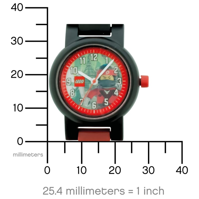 Reloj de pulsera con minifigura de Kai LA LEGO® NINJAGO® PELÍCULA