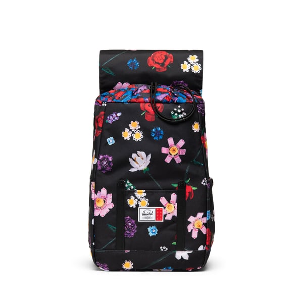 LEGO 5010439 Herschel Retreat™ Petit sac à dos noir – Pluie de fleurs — visuel 2 sur 4