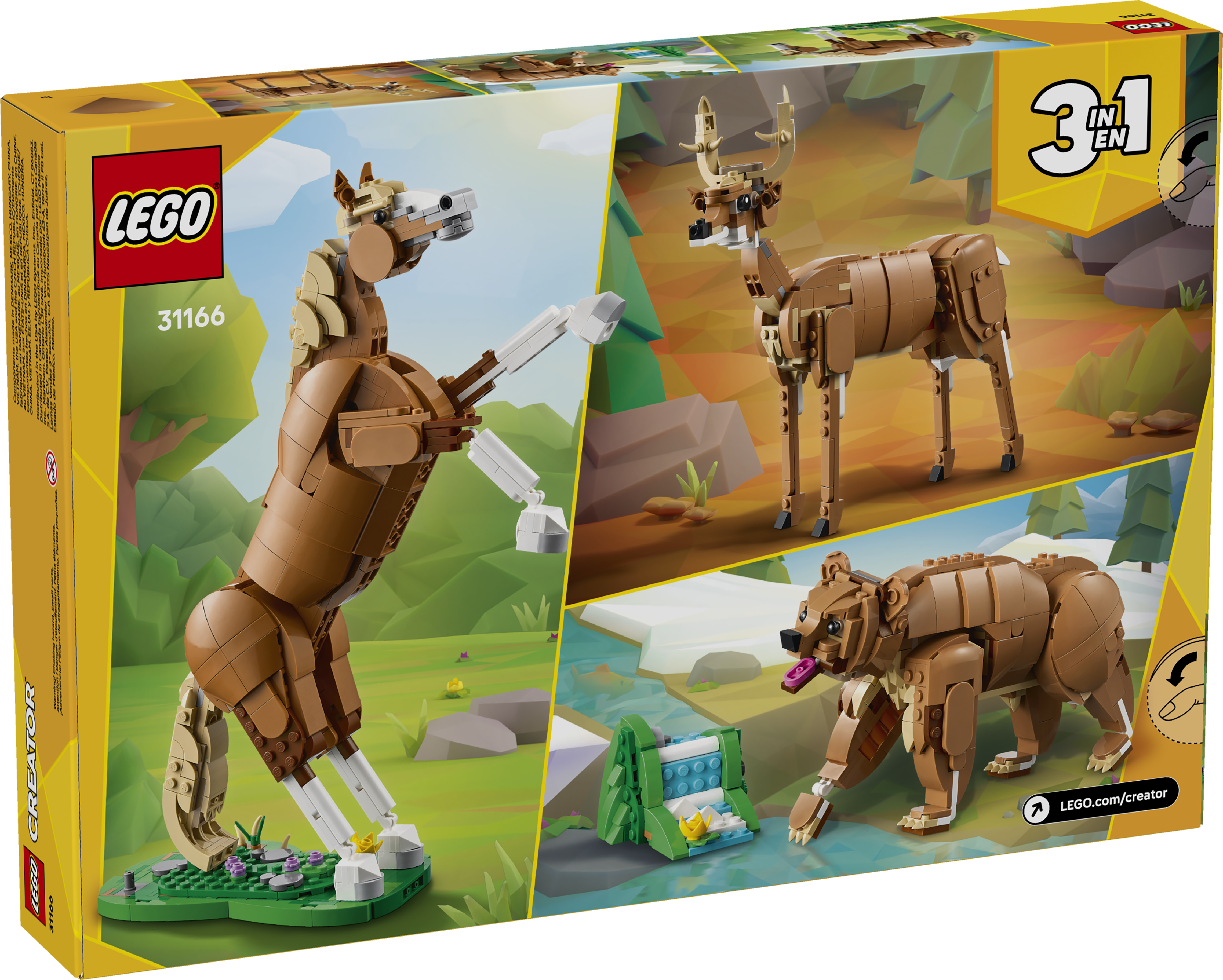 観る用 うつくしい馬 31166 | クリエイター3in1 |レゴ®ストア公式オンライン