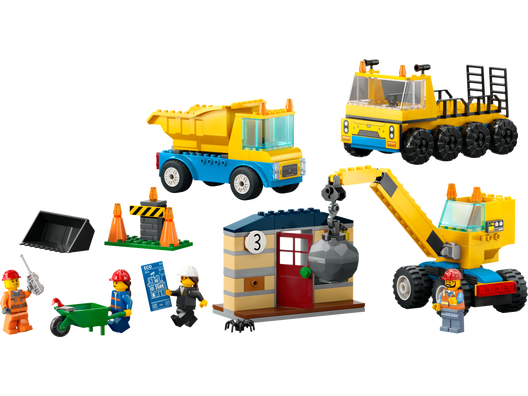 LEGO 60391 - Entreprenørmaskiner og nedrivningskran