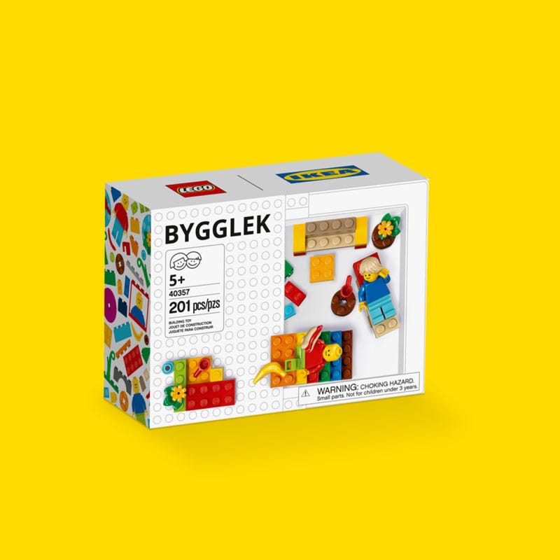 BYGGLEK set 3 scatole con coperchio LEGO®, bianco - IKEA Italia