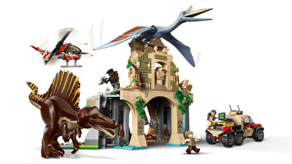 LEGO 76976 Mission aérienne avec le spinosaure et le quetzalcoatlus — visuel 3 sur 8
