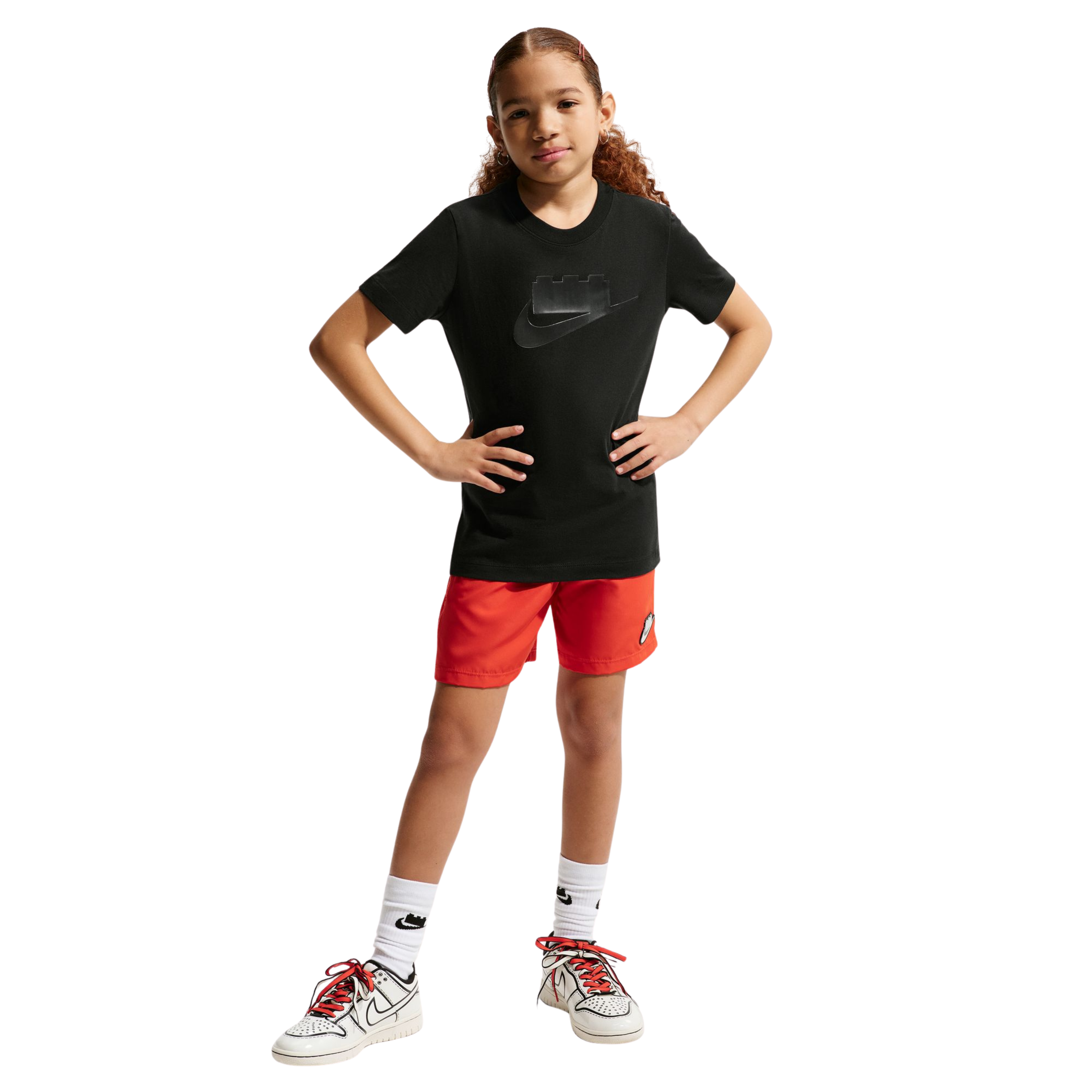 Nike x LEGO® Collection Big Kids' T-Shirt - Black