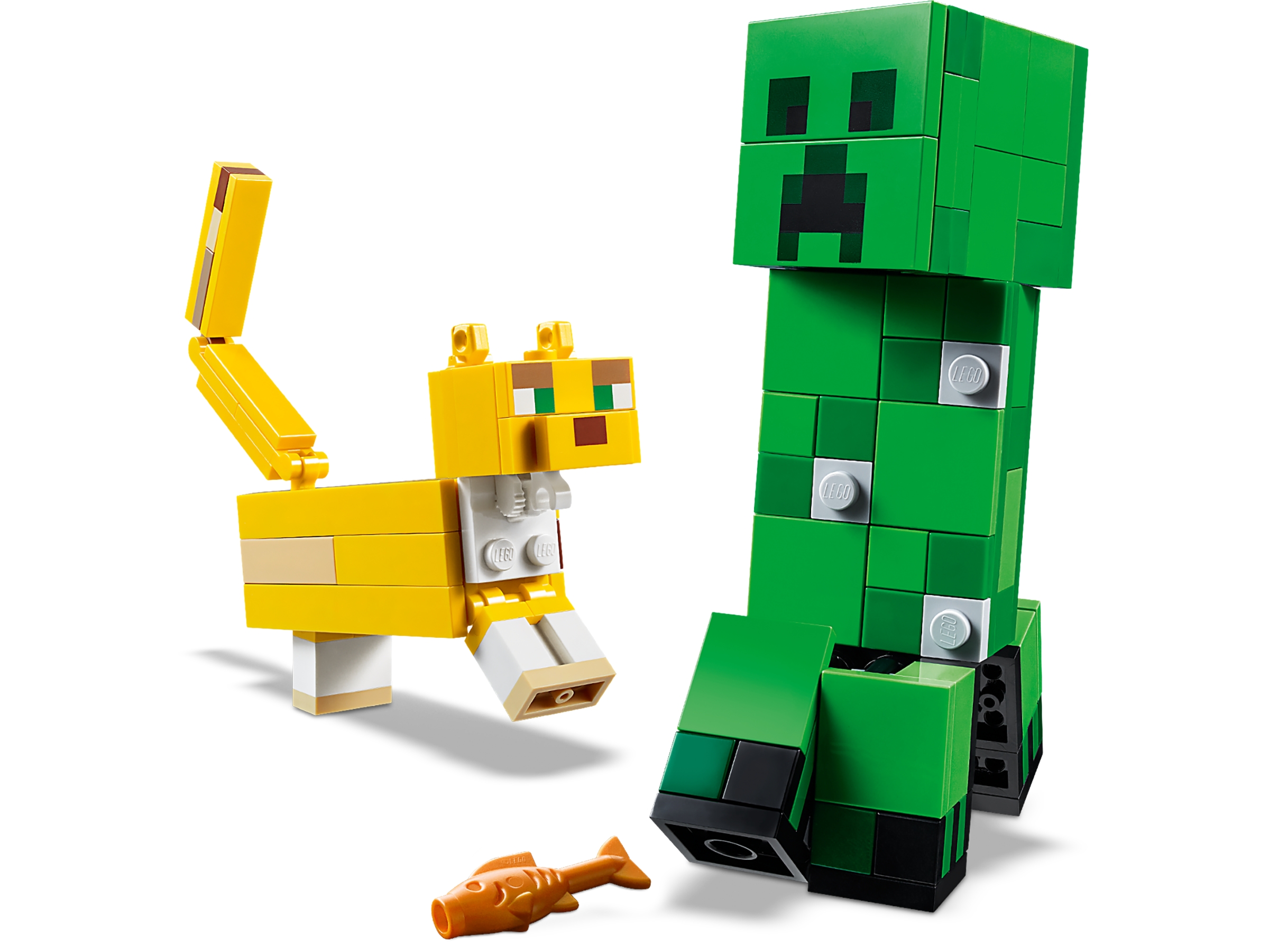 for sale online LEGO BigFig Creeper and Ocelot Minecraft 21156 
