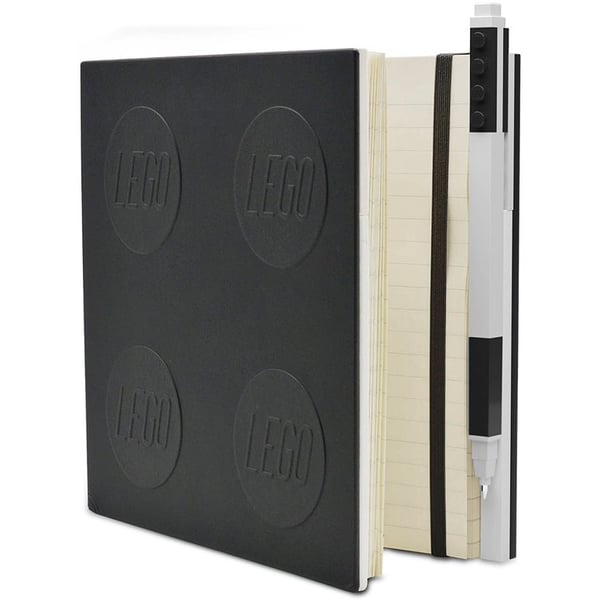 LEGO 5009067 Carnet avec verrou et stylo à encre gel – Noir — visuel 4 sur 5
