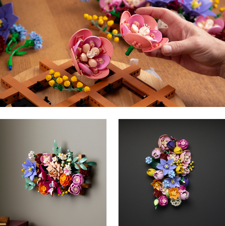 創造力を花開かせて、レゴ®ボタニカル フラワーウォールデコレーション