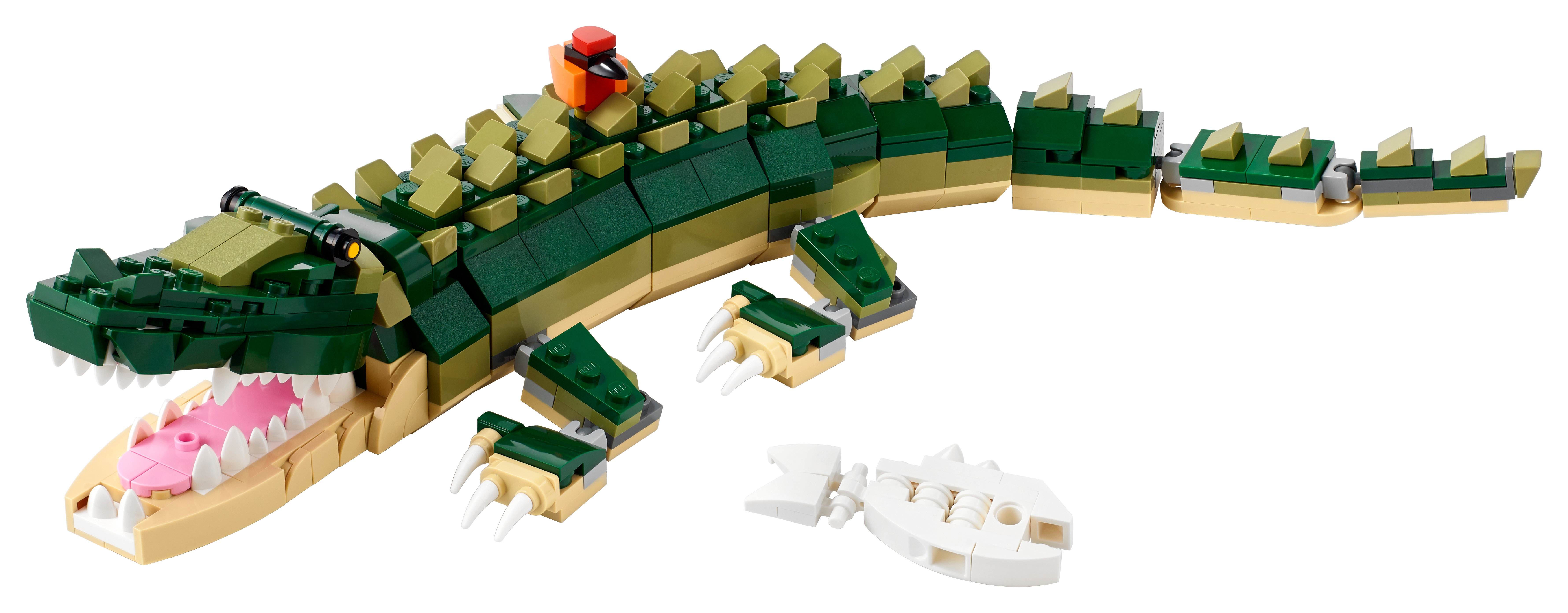 LEGO Green Alligator Gator or Dragon Tail 