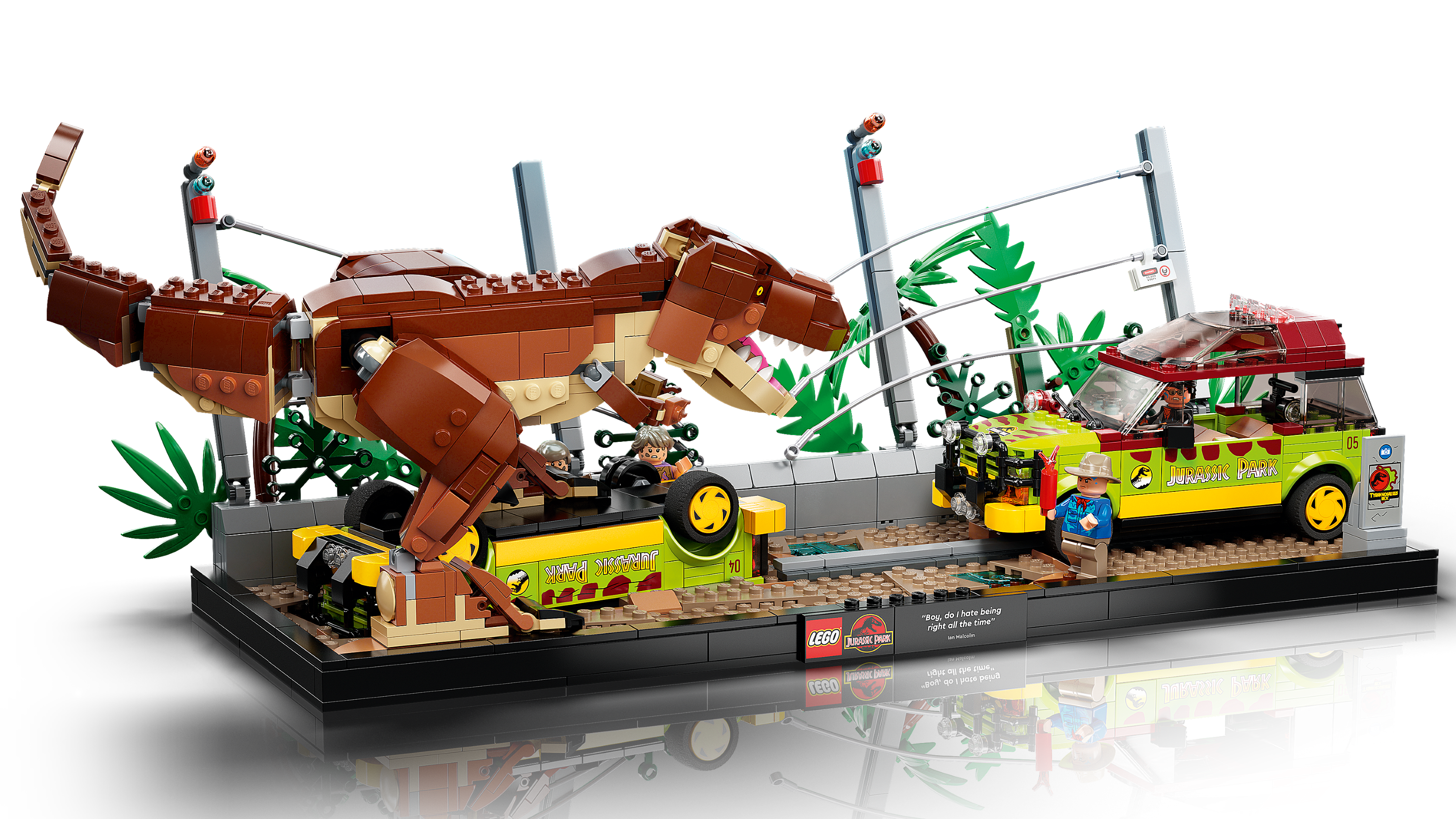 Toy Lego Scene In Jurassic Park Photo 