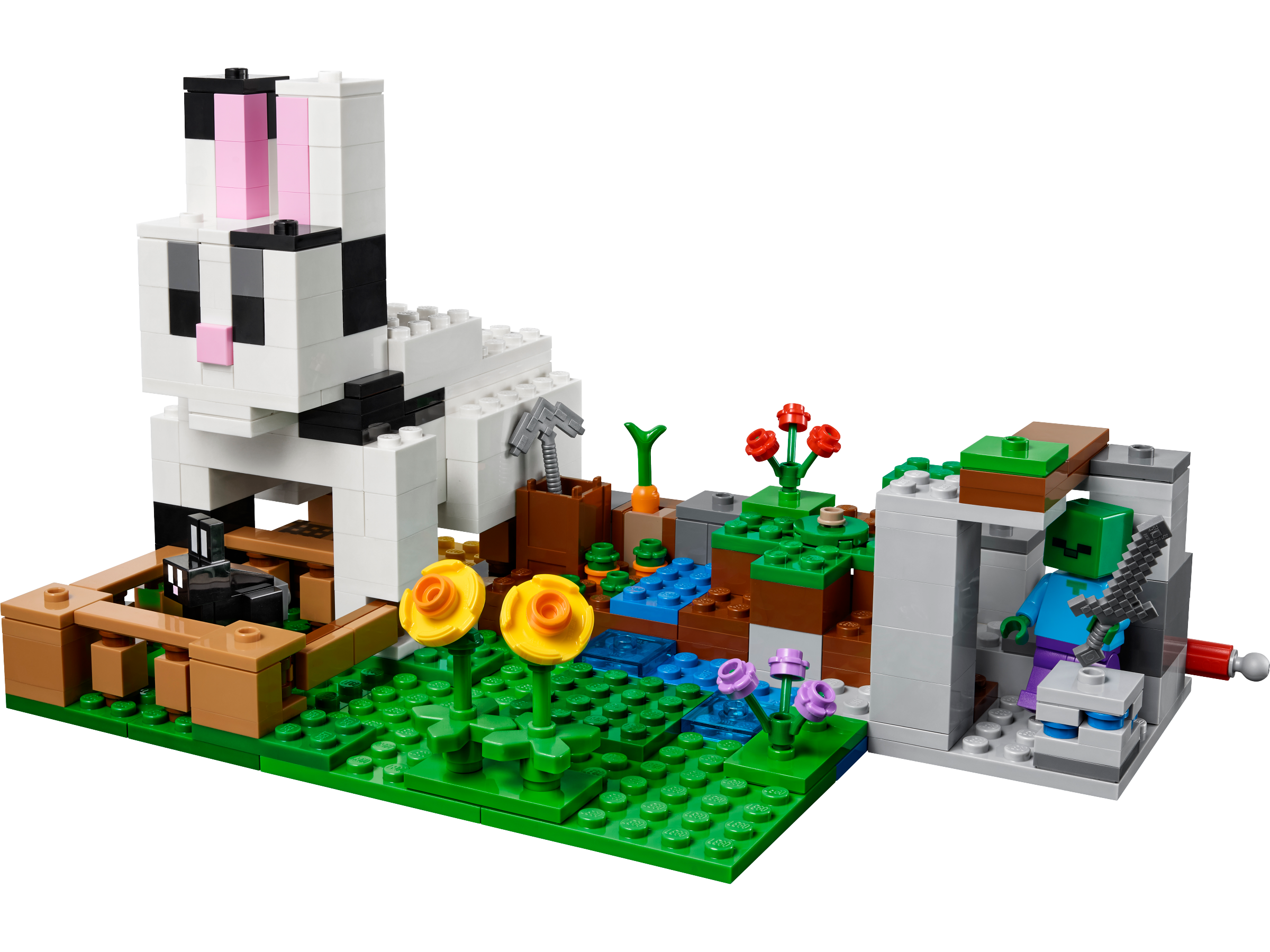 LEGO Minecraft Black Bunny Rabbit Minifigure 21144 NEW 