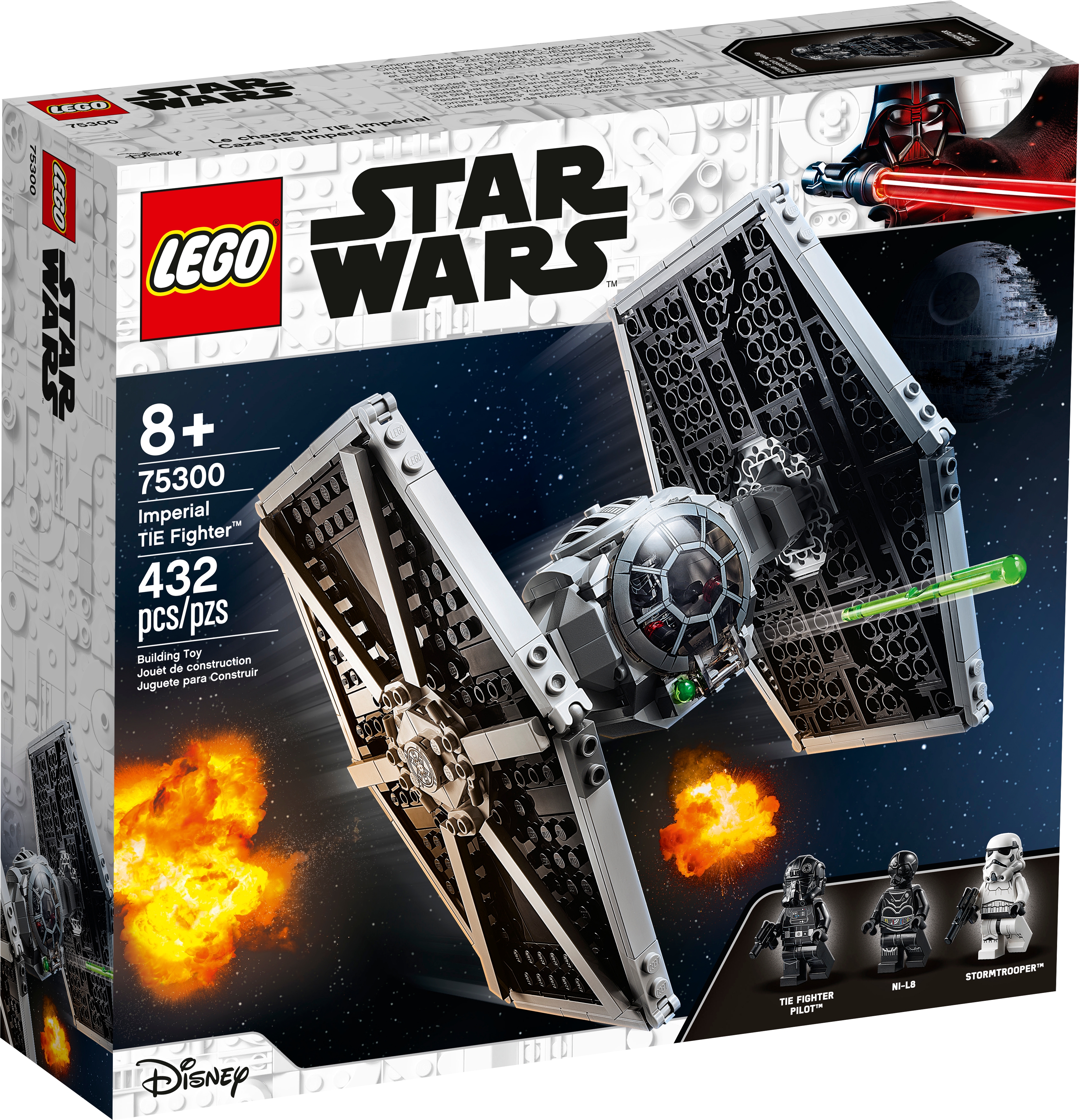 *NEW* Lego Tie Fighter Imperial Pilot Star Wars Minifigure Fig w Blaster x 1 
