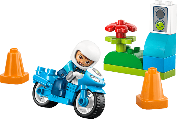 LEGO 10471 La moto de police bleue