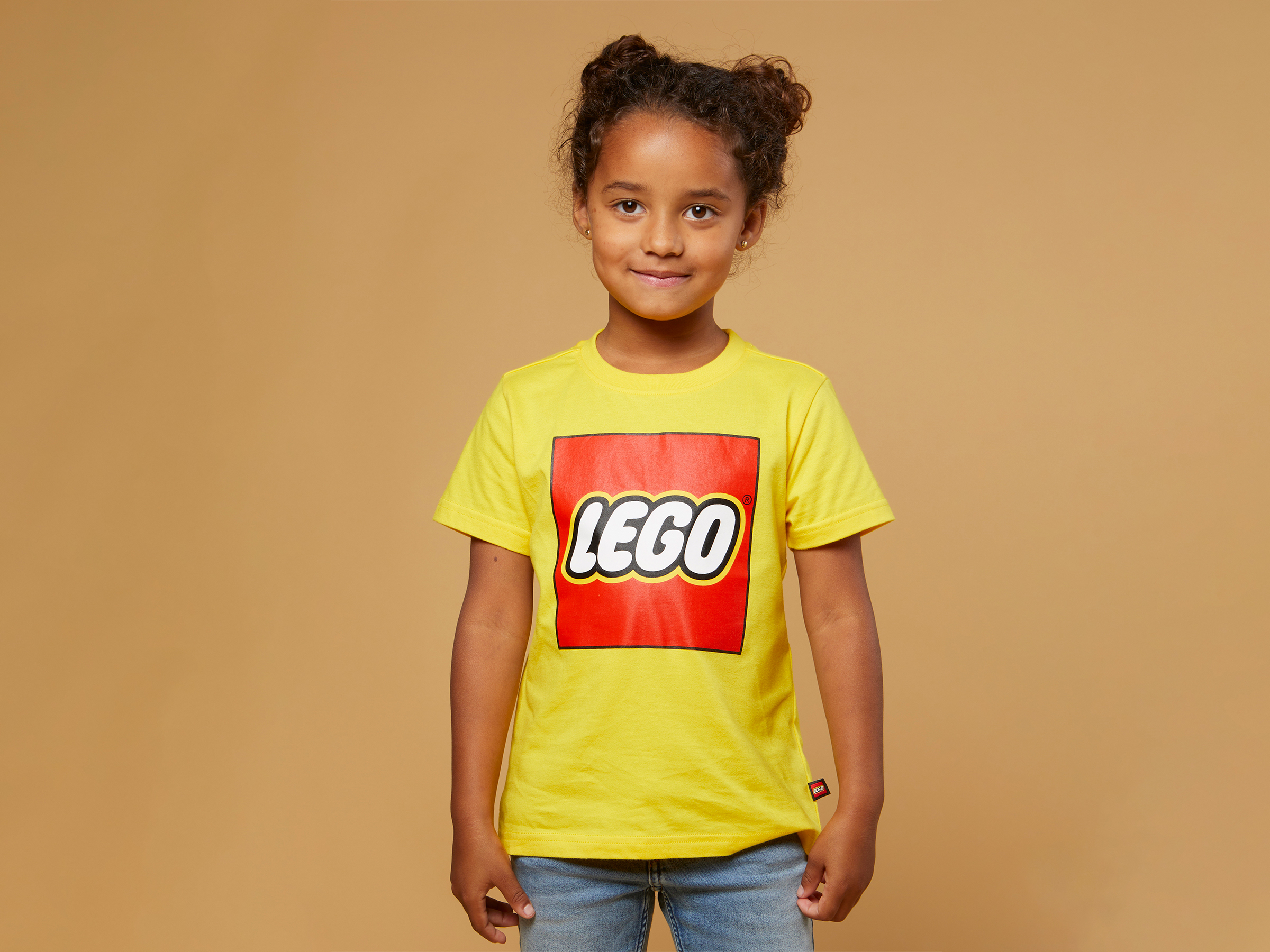 Camiseta para Niños de Manga Corta con Logotipo (amarillo) 5009094