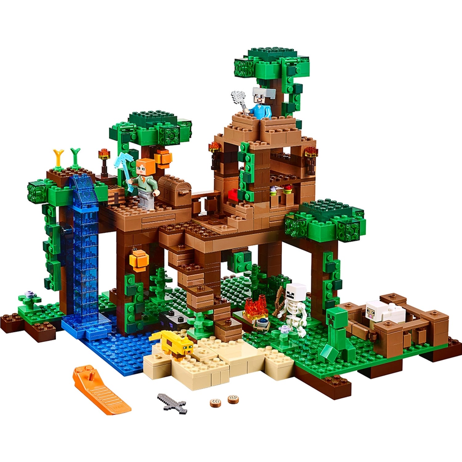 The Jungle Tree House 21125 | Minecraft® | Buy online at the Official LEGO® US