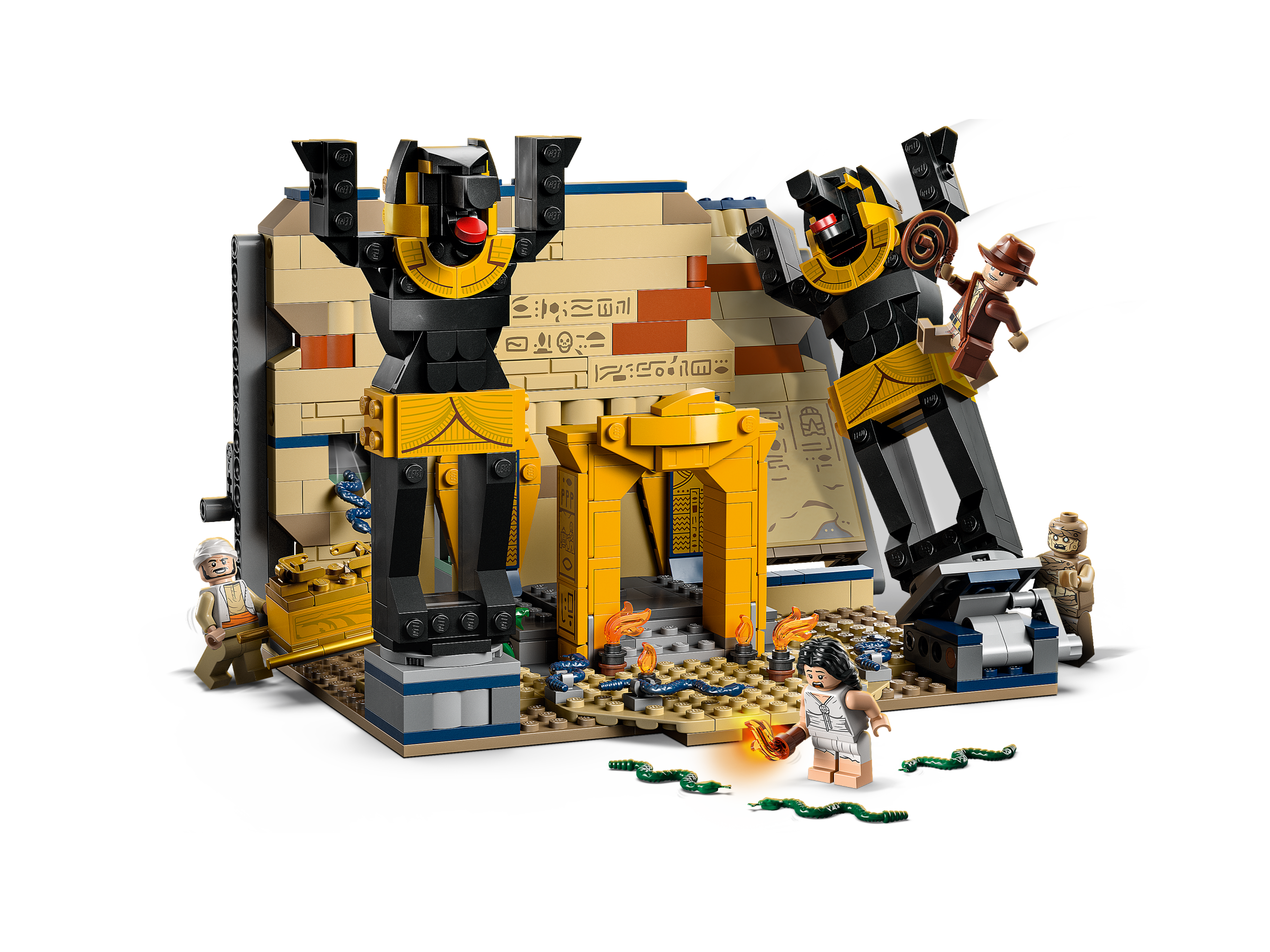 LEGO Indiana Jones Escape from The Lost Tomb 77013 Building Toy, Featuring  a Mummy and an Indiana Jones Minifigure from Raiders of The Lost Ark Movie