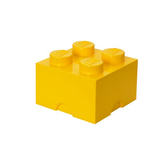 LEGO 5007128 - 4-knops opbevaringsklods – gul