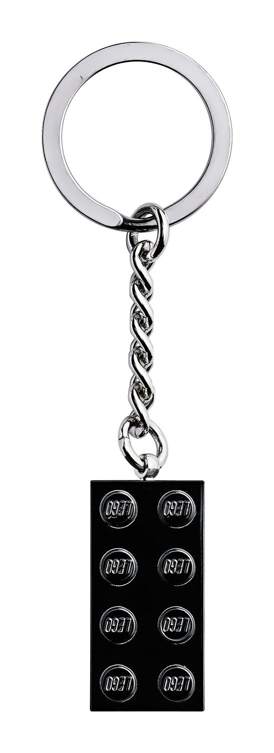 2x4 Black Metallicized Keyring 853992 Other Buy online at the Official LEGO® Shop FR