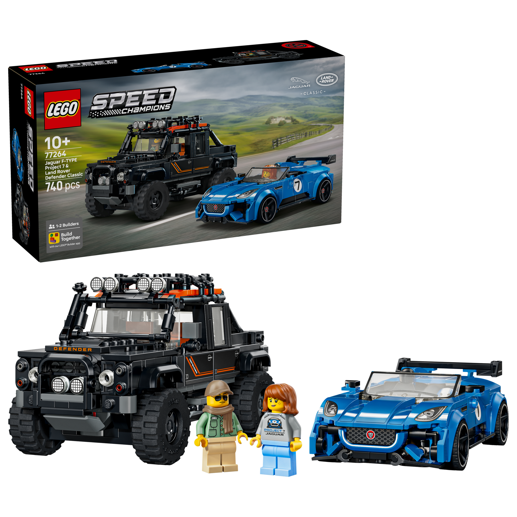 Jaguar Project 7 și Land Rover Defender 77264 | Speed Champions