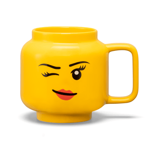 Grande tasse en céramique Fille au clin d’œil