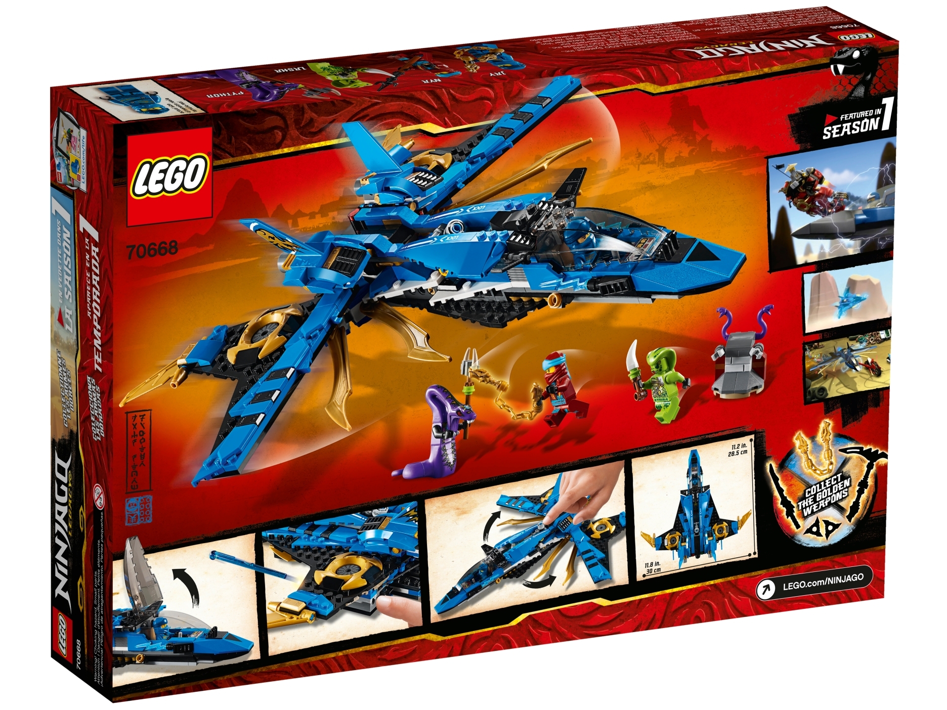70668 Neuf 490 PIECES 9 Lego Ninjago Jay's Storm Fighter Ans 