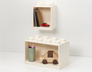Brick Shelf Set – White