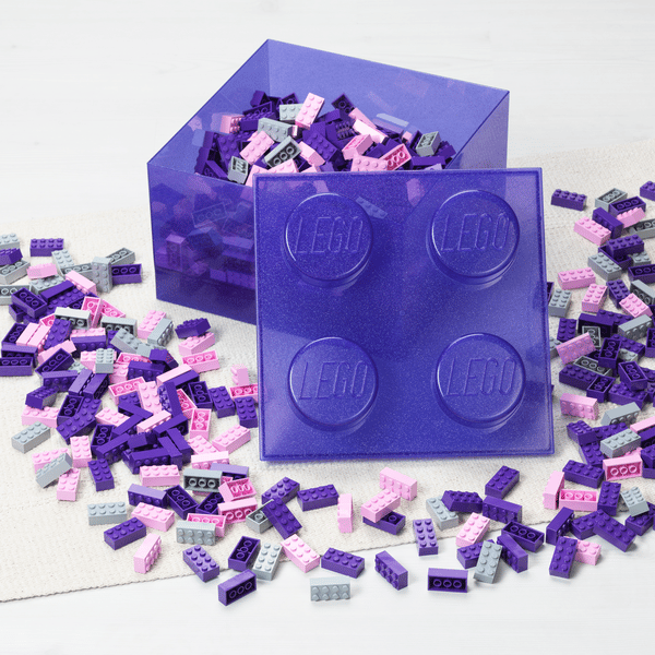 Purple Clear Brick-Shaped Storage Box - Image 5